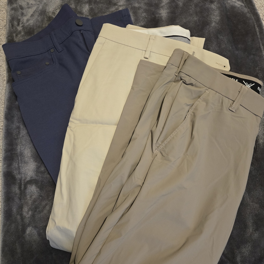 Men's Chinos - Blue, Cream, and Tan